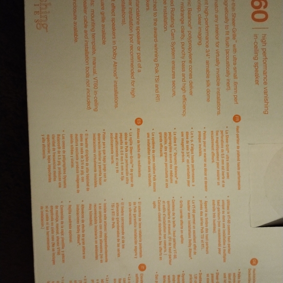 POLK audio high definition vanishing in-ceiling speakers - Picture 2 of 3